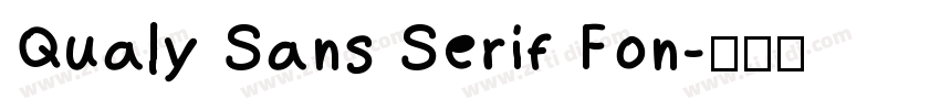Qualy Sans Serif Fon字体转换